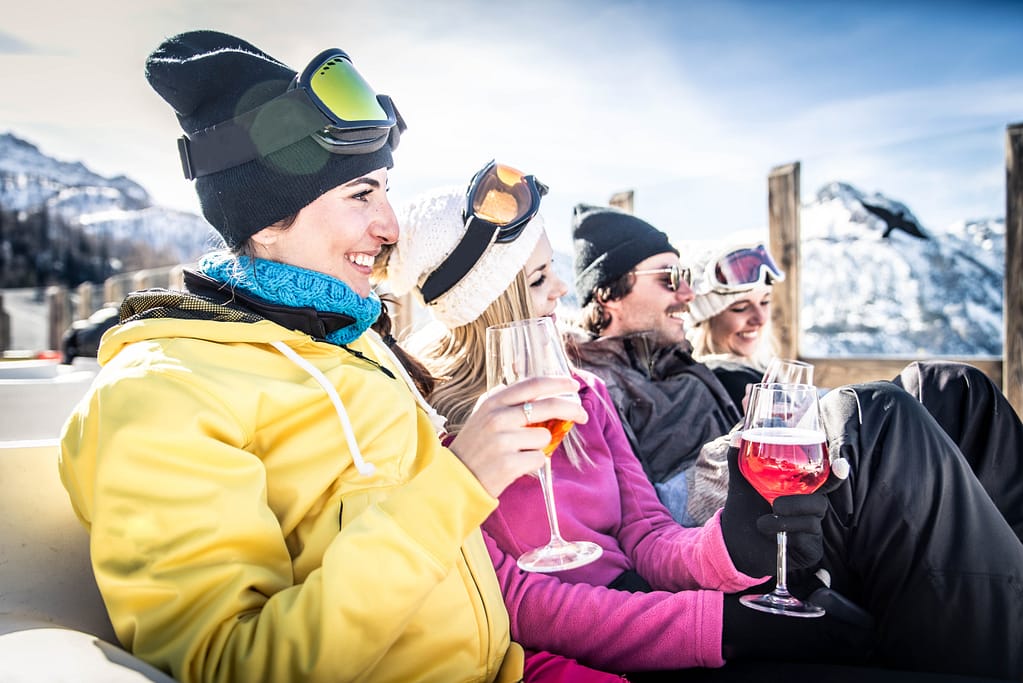 Friends on winter holidays Things To Do In Verbier For Non Skiers
