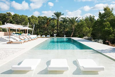 casa-acqua-1-w1850-h950 Villa Casa Acqua Ibiza Pool and loungers surrounded by trees - private villa